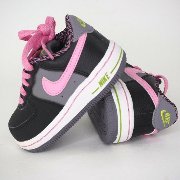 Nike Other - Nike Air Force 1 TD Toddler Shoes Black Pink New